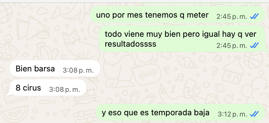 Mensaje real de una clínica: 8 cirugías, y eso en temporada baja