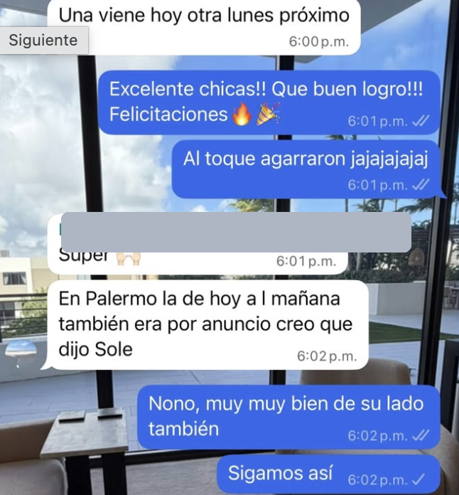 Mensaje real de una clínica: al toque agarraron los turnos